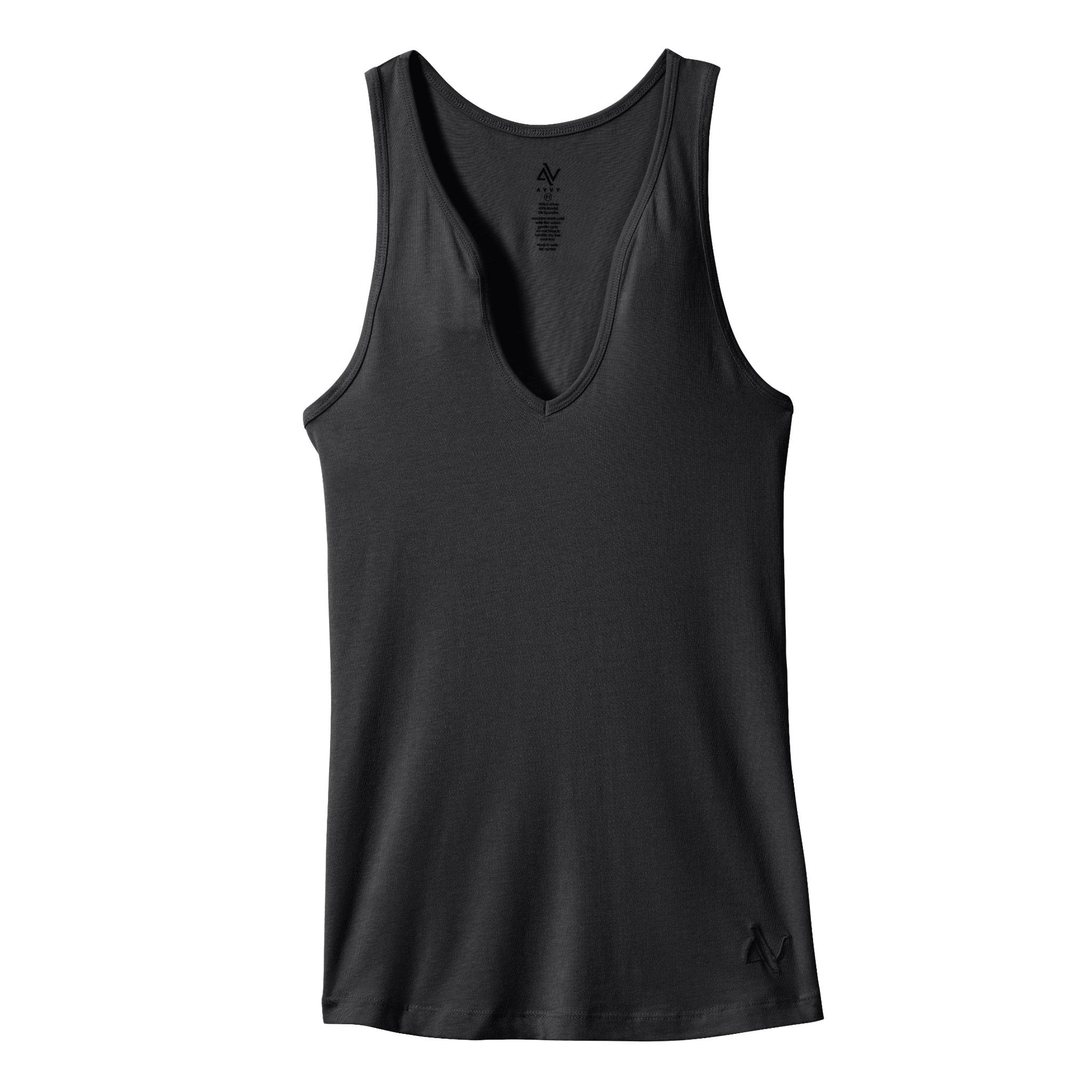 Modern Curved V-Neck Tank