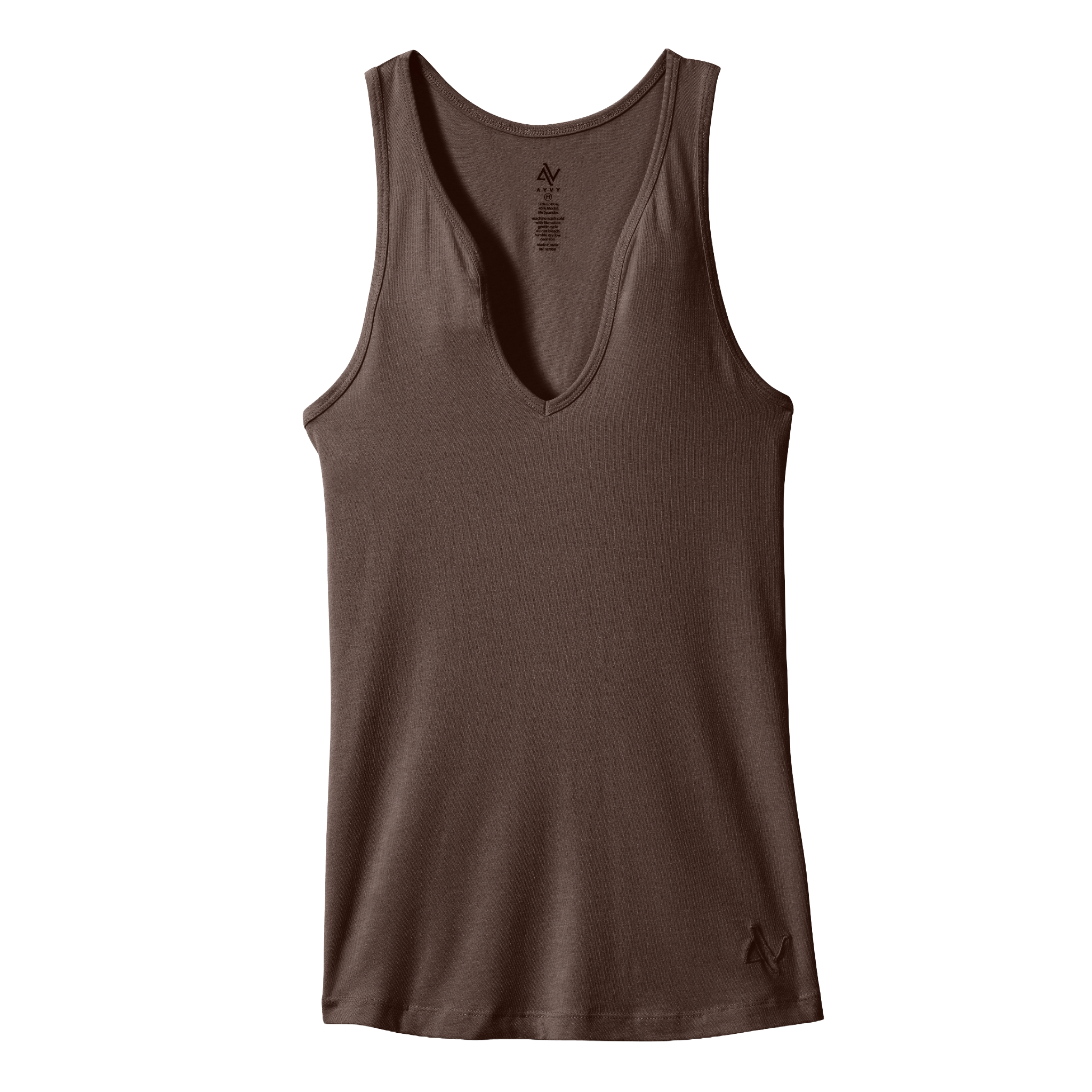 Modern Curved V-Neck Tank